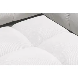 KAWOLA Drehsessel VIVIEN Cord 80 x 90 x 90 cm Weiß drehbar