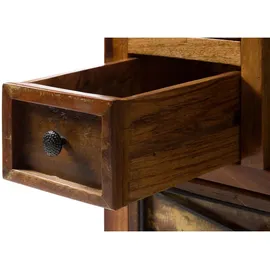MASSIVMOEBEL24.DE Kommode Altholz 55 x 80 x 40 cm Mehrfarbig