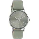 Oozoo Armbanduhr grün Lederband 36 mm
