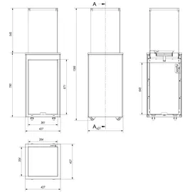 Kratki PATIO MINI Gasheizgerät 8,2 kW Schwarz