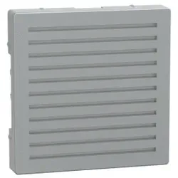 Merten MEG4450-0460 Zentralplatte für akustischen Signalgeber, aluminium, System M MEG44500460
