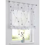 Kutti Raffrollo HEINE HOME Gr. 3, grau weiß), B:80cm H:140cm, Raffrollos,