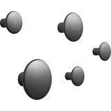 Muuto Garderobenhaken Dots Metal Schwarz
