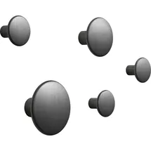 Muuto Garderobenhaken Dots Metal Schwarz