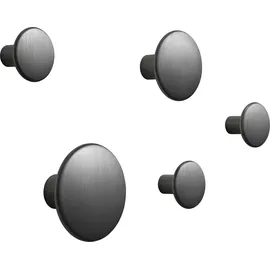 Muuto Garderobenhaken Dots Metal Schwarz