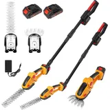 2-in-1 kabellose Teleskop Heckenschere - Verlängerungsstange - 550 W - große Reichweite - Unkraut- und Schneidwerkzeug - 220V EU