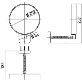 EMCO 109500114 Wandspiegel chrom