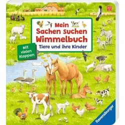 RAVENSBURGER 41916 Mein Sachen suchen Wimmelbuch: Tiere und ihre Kinder