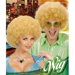 Blonde Disco Afro Perücke - OS