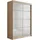 altdecor Schiebetürenschrank PEKA 120 x 215 x 61 cm Sonoma/Weiß