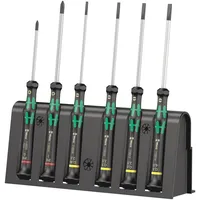 WERA 2035/6 B Elektronik- u. Feinmechanik Schraubendreher-Set 6teilig Kreuzschlitz