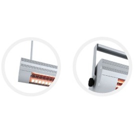 Solamagic Profi-Infrarotstrahler ECO+ 4000 W Heizstrahler Wand/Decke Kurzwellenstrahler Infrarotstrahler ECO+ 4000 W in titan 9100104 - Silber