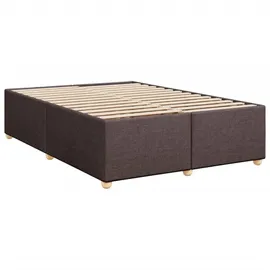 vidaXL Boxspringbett 140 x 200 cm Dunkelbraun