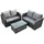 fimous Gartenlounge-Set 4-tlg. Dunkelgrau