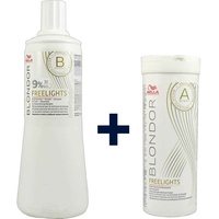 Wella Blondierung Freelights Oxyd 9% - 1000 ml + 400g Blondierpulver