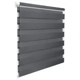 Woltu Doppelrollo 70 x 150 cm grau