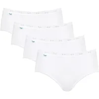 SLOGGI BASIC+ Midi-Slip 4er-Pack Weiß 42