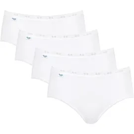 SLOGGI BASIC+ Midi-Slip 4er-Pack Weiß 42