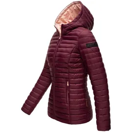 Marikoo Damen Steppjacke Übergangsjacke mit kontrastfarbendem Reißverschluss Asraa