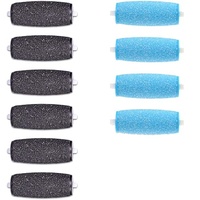 10er-Pack Extra Grob Mineral Ersatzrollen kompatibel Mit Velvet Smooth Hornhautentferner Nachfüll-Rollen mit Diamantpartikeln(6 extra grobe und 4 gleichmäßige grobe)
