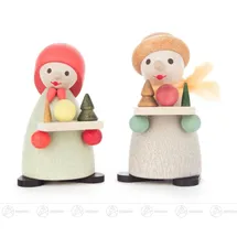 Großhandel Dregeno Weihnachtliche Miniatur Striezelkinder (2) BxHxT 3 cmx7 cmx3 cm NEU Erzgebirge