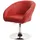 Mendler Esszimmerstuhl HWC-F19, Küchenstuhl Stuhl Drehstuhl Loungesessel, drehbar höhenverstellbar Kunstleder rot