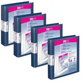 Veloflex 10 VELOFLEX VELODUR® Präsentationsringbücher 2-Ringe blau 4,6 cm DIN A4