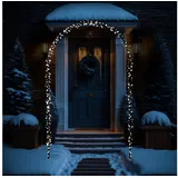 MARELIDA LED Türbogen Hochzeitsbogen Torbogen beleuchtet Gartenbogen 2,3m,