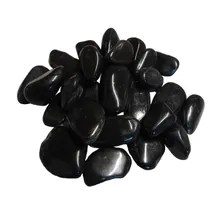 Aquagart Polierter Kiesel 140 kg Schwarz