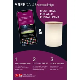 8 seasons DESIGN Leuchttisch Outdoor Kunststoff 39 cm 810 lm weiß