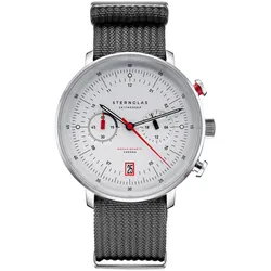 Sternglas S01-HC10-FI04 Herrenuhr Hamburg Chrono Silber