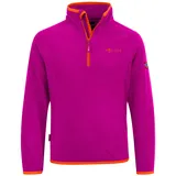 Trollkids Nordland Fleece Mit Halbem Reißverschluss - Dark Pink / Orange - 152 cm