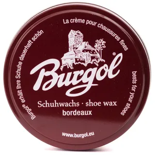 Burgol Schuhwachs - Lederpflege Schuhcreme shoe wax 100 ml Blechdose: Farbe: Schuhwachs Bordeaux - Einheitsgröße