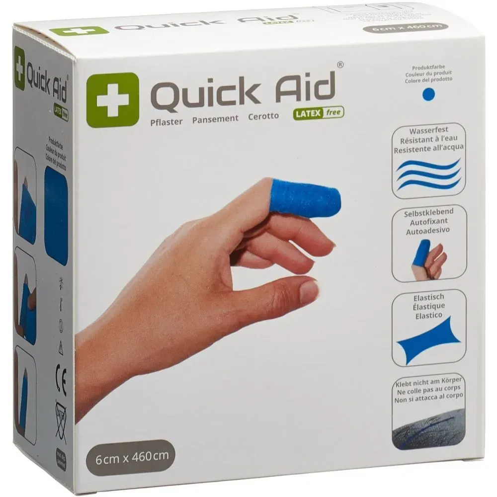 Quick AID Latexfreie Pflaster blau 6 x 460 cm