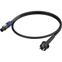 Neutrik 1036410 Strom Anschlusskabel Schwarz/Blau 1.5m