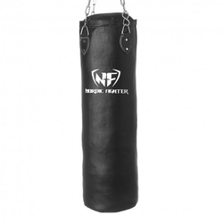 Nordic Fighter Boxing Bag Sandsack Echtes Leder 100cm 30kg
