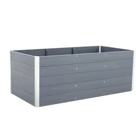 vidaXL Hochbeet 200 x 100 x 54 cm Grau