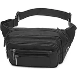 Rückenrucksack für Männer und Frauen, multifunktioneller Rucksack mit großer Kapazität, wasserdichter Rucksack für Mobiltelefone im Freien - Schwarz