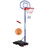 Hornet by Hudora Basketballständer »Hornet 205«, (Set, 3 St., Basketballständer mit Ball und Pumpe), mobil, höhenverstellbar bis 205 cm,