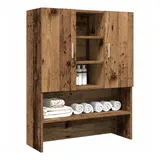 vidaXL Waschmaschinenschrank Altholz-Optik 70,5x25,5x90 cm