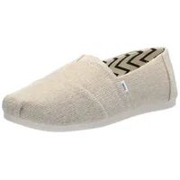 TOMS Damen Alpargata Flacher Slipper, Natural Undyed Wide Heritage
