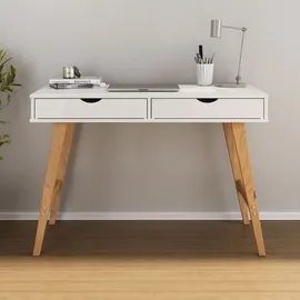 Idimex Schreibtisch Milo Eiche / Weiß