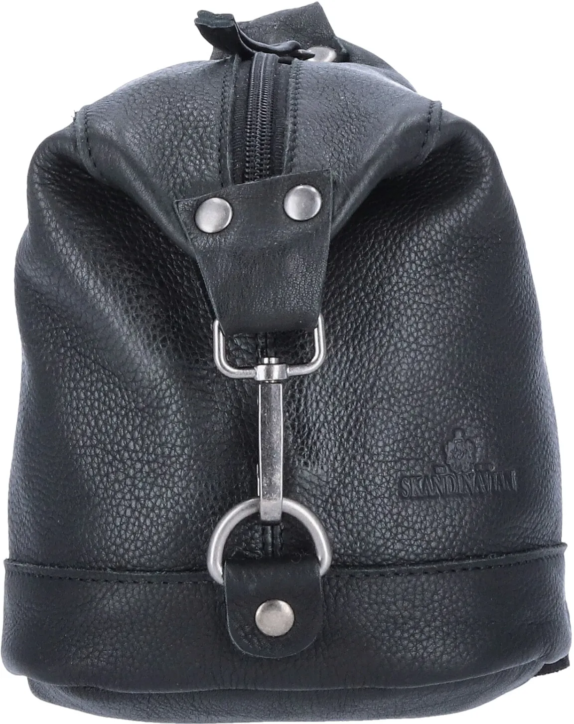 The Skandinavian Brand Damen Lederrucksack Midi Style schwarz