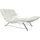 W.Schillig Relaxliege daily dreams Leder 95 x 91 x 170 cm Weiß mit Kissen