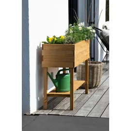 Dobar großes Hochbeet 117 x 40 x 80 cm Braun
