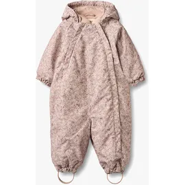 Wheat Adi Babyoverall, Rose Dust Flowers, 80