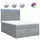 vidaXL Boxspringbett 140 x 200 cm Hellgrau