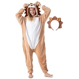 corimori Onesie Kostüm "Löwe" in Braun | Gr.: 160-170 cm