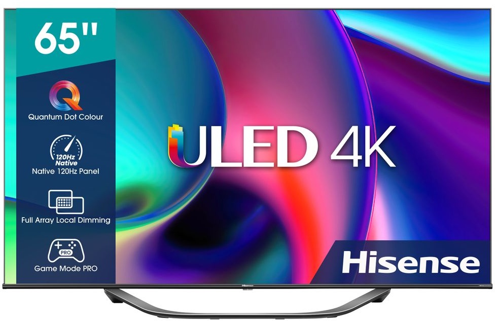 Hisense 65U77HQ 4K ULED 65 Zoll (165cm) Smart - TV (Premium 4K ULED, HDR, HDR+, UHD AI Upscaler, Dolby Atmos, HDMI, Triple Tuner)