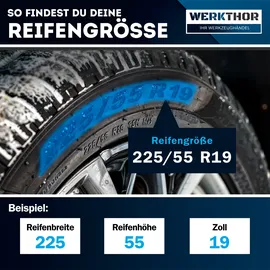 werkthor Schneeketten Metall für Schnee und Eis WT-SC70